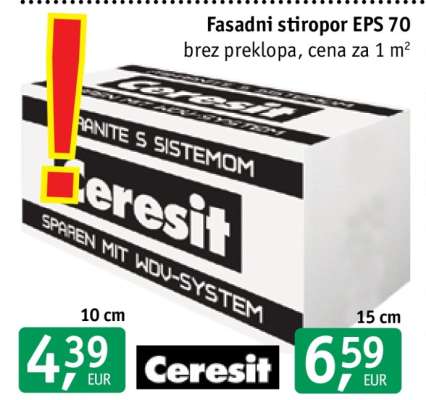 Fasadni stiropor EPS 70
