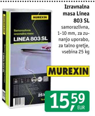 Izravnalna masa Linea 803 SL