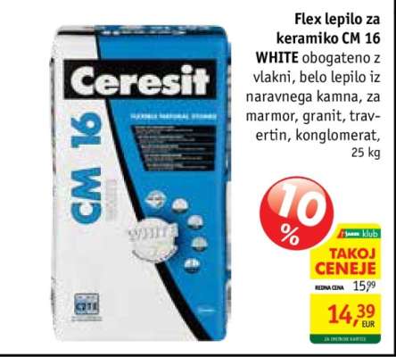 Flex lepilo za keramiko CM 16