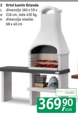Vrtni kamin Orlando