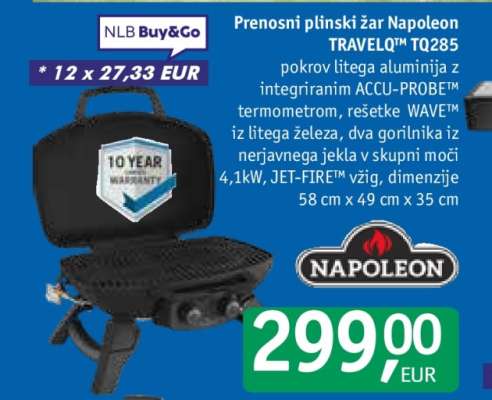 Prenosni plinski žar Napoleon TRAVELQ™ TQ285