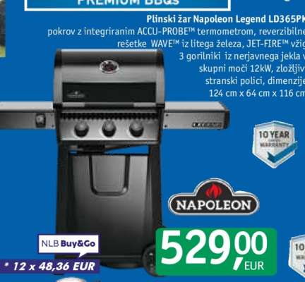 Plinski žar Napoleon Legend LD365PBP