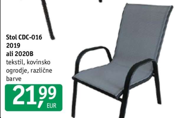 Stol CDC-016 ali 2020B