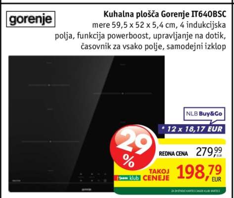 Kuhalna plošča Gorenje IT640BSC