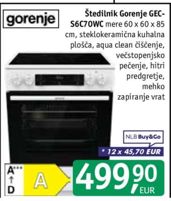 Štedilnik Gorenje GEC-S6C70WC