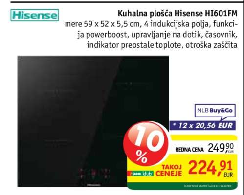 Kuhalna plošča Hisense HI601FM