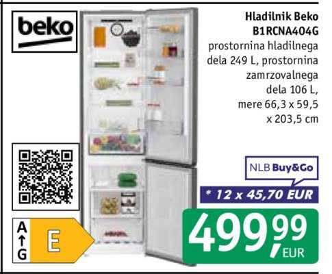 Hladilnik Beko B1RCNA404G