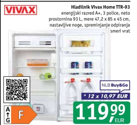 Hladilnik Vivax Home TTR-93