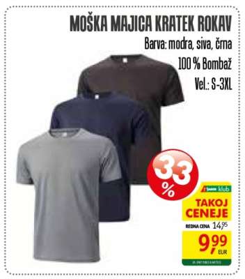 Moška majica kratek rokav
