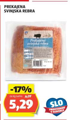 Prekajena svinjska rebra