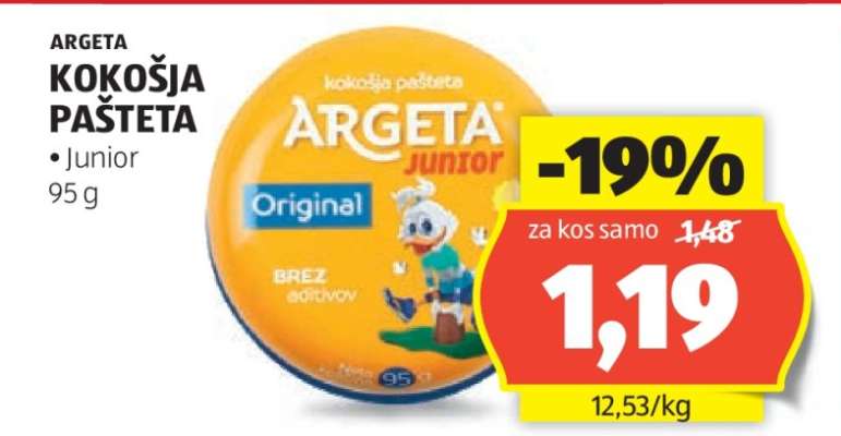 Argeta Kokošja Pašteta Junior