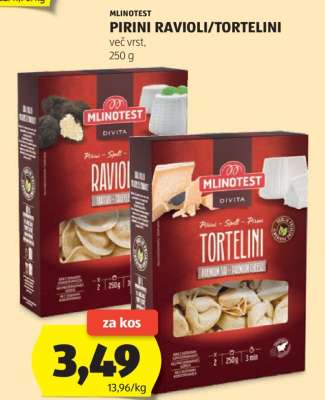 Mlinotest Pirini Ravioli/Tortelini