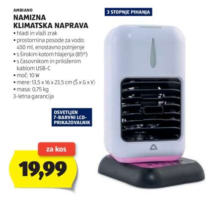 Ambiano Namizna Klimatska Naprava