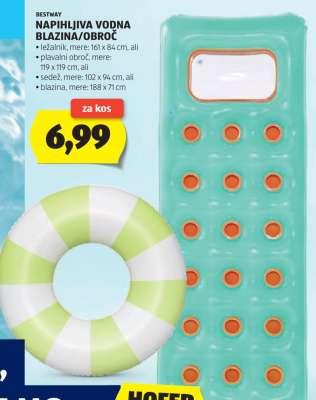 Bestway Napihljiva Vodna Blazina/Obroč