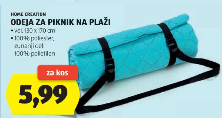 Odeja za piknik na plaži