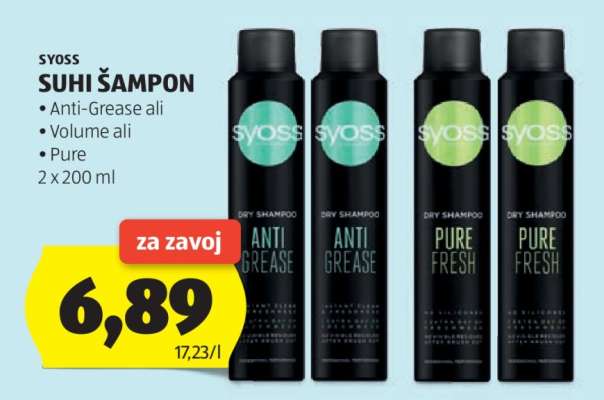 Syoss Suhi Šampon