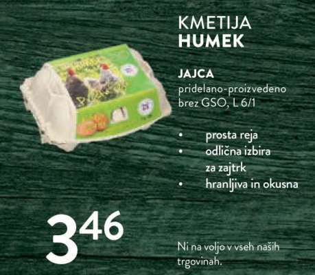 Jajca Kmetija Humek