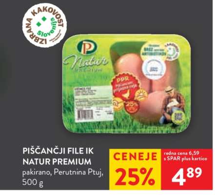 PIŠČANČJI FILE IK NATUR PREMIUM
