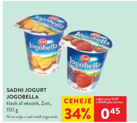 SADNI JOGURT JOGOBELLA