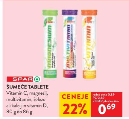 ŠUMEČE TABLETE