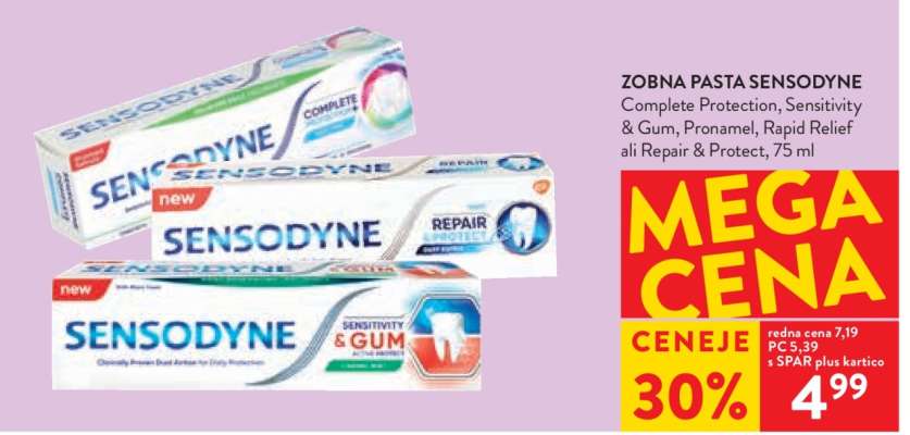 ZOBNA PASTA SENSODYNE