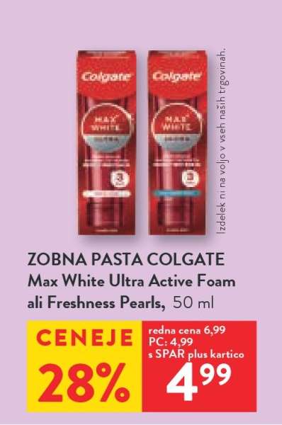 ZOBNA PASTA COLGATE