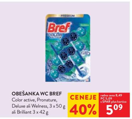 OBEŠANKA WC BREF