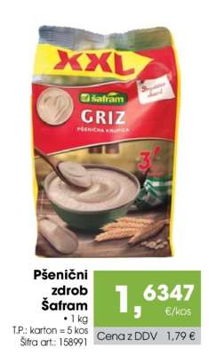 Pšenični zdrob Šafram