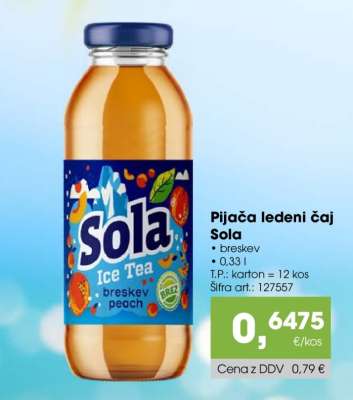 PIJAČA LEDENI ČAJ SOLA
