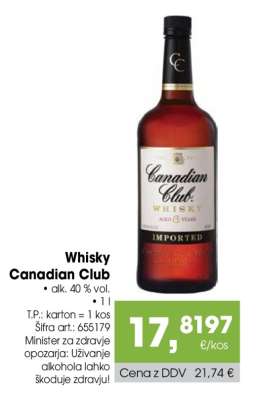 Whisky Canadian Club
