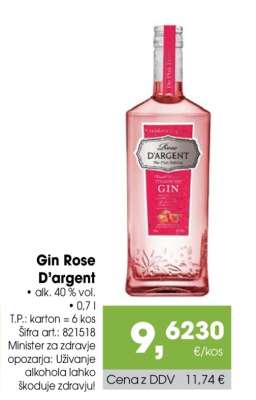 Gin Rose D'argent