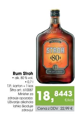 Rum Stroh