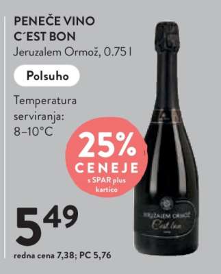 Peneče vino C'est Bon