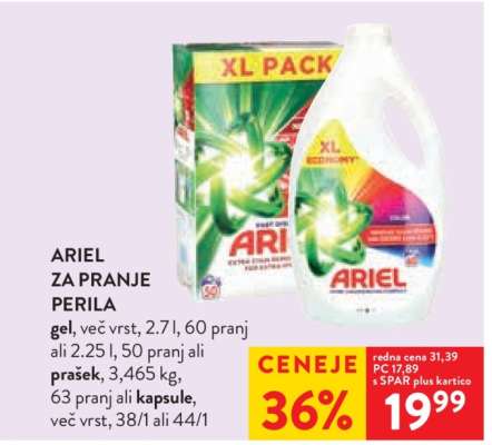 ARIEL ZA PRANJE PERILA