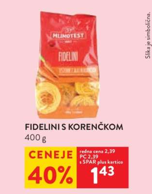 FIDELINI S KORENČKOM
