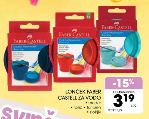 Lonček Faber Castell za vodo