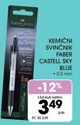 Kemični svinčnik Faber Castell Sky Blue