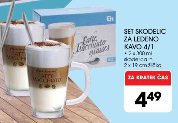Set skodelic za ledeno kavo 4/1