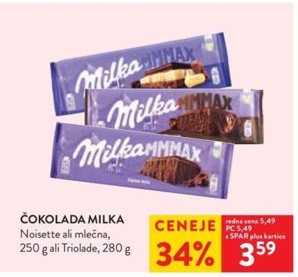 ČOKOLADA MILKA
