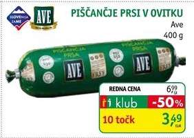 Piščančje prsi v ovitku Ave