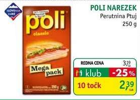 POLI NAREZEK Perutnina Ptuj 250 g