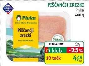 PIŠČANČJI ZREZKI PIVKA