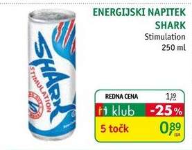 Energijski napitek Shark Stimulation 250 ml