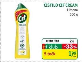 Čistilo Cif Cream Limona