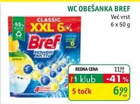 WC OBEŠANKA BREF