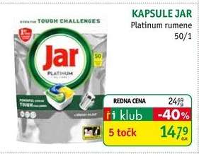 Kapsule Jar Platinum rumene 50/1