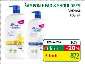 ŠAMPON HEAD & SHOULDERS