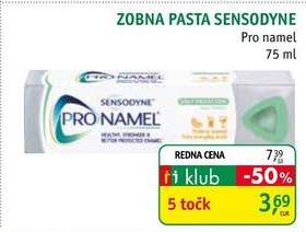 Zobna pasta Sensodyne Pro namel