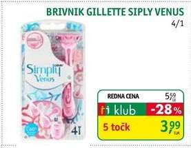 BRIVNIK GILLETTE SIPLY VENUS