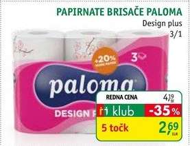 PAPIRNATE BRISAČE PALOMA Design plus 3/1